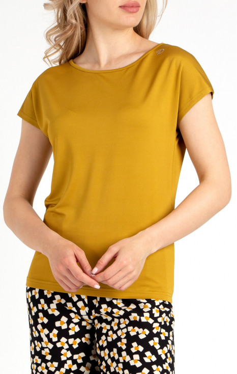 Top with Swarovski Crystals in Mustard Gold