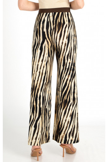 Wide Leg Trousers with Graphic Print [1]