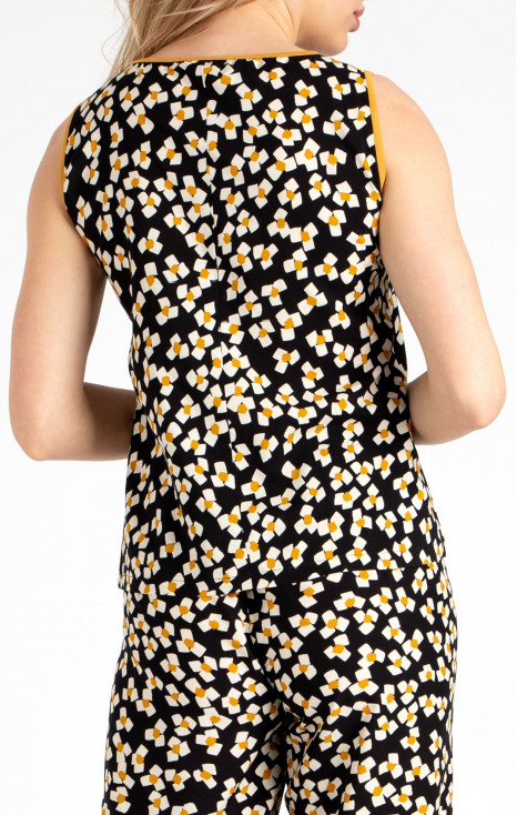 Viscose Vest Top with Floral Print