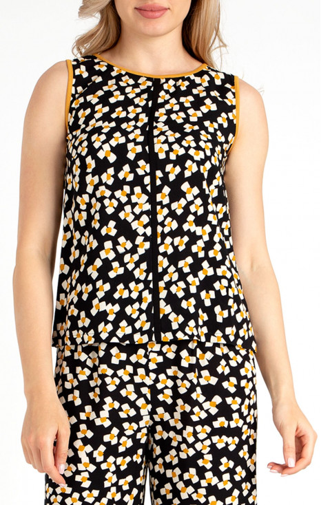 Viscose Vest Top with Floral Print