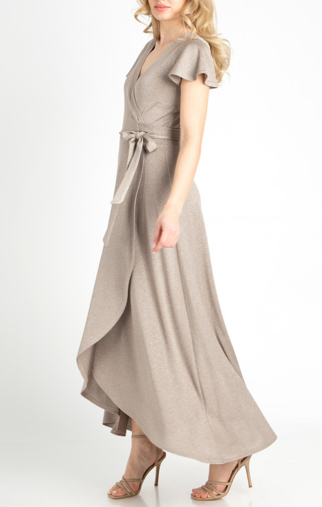 Wrap Maxi Dress in Simply Taupe