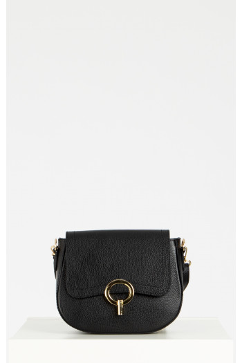 Mini Shoulder Bag in Black