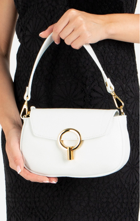 Genuine leather bag in White [1]