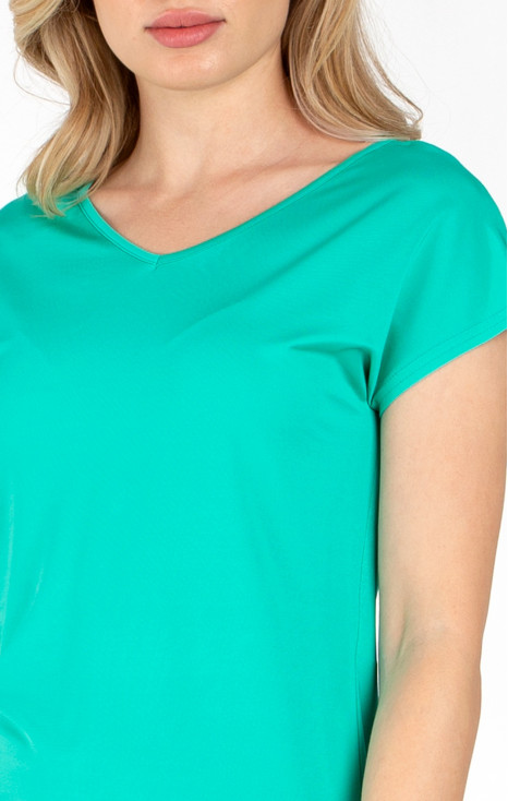 Short sleeve v-neck blouse