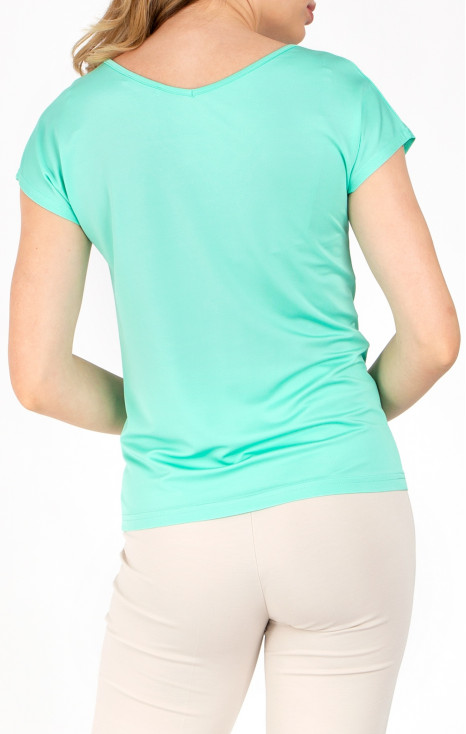 Short sleeve v-neck blouse [1]