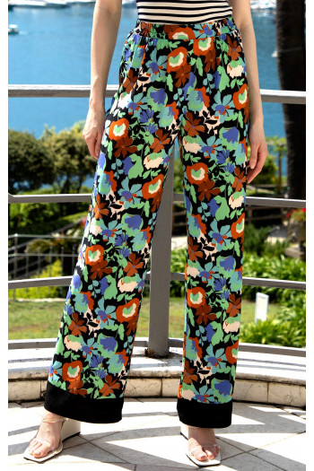 Wide Leg Trousers with a Print