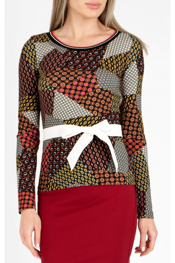 Decorative belt in soft faux leather in white [1]