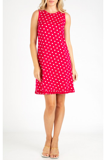 Summer loose silhouette dress in Fuchsia