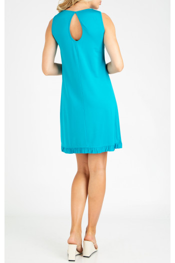 Summer loose silhouette dress in Blue Atoll [1]