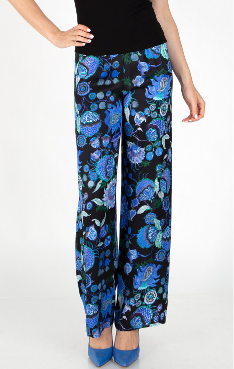 Wide Leg Trousers with a Print