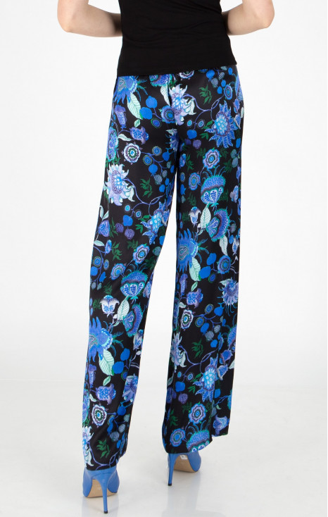 Wide Leg Trousers with a Print