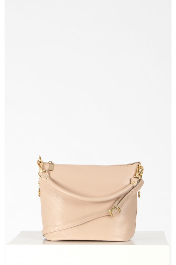 Mini Shoulder Bag in Nude