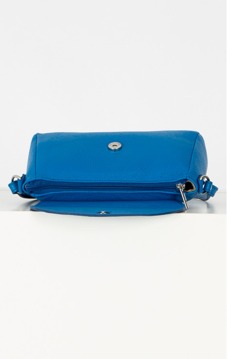 Mini Shoulder Bag in Blue Aster