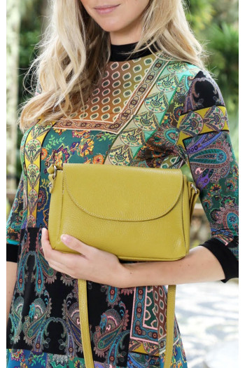 Mini Shoulder Bag in Golden Palm