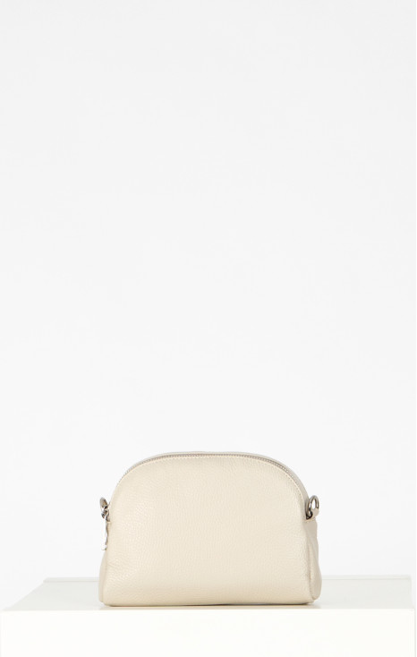 Leather Mini Bag in Cloud Cream