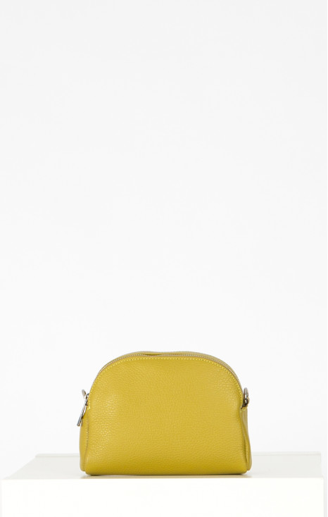 Leather Mini Bag in Golden Palm