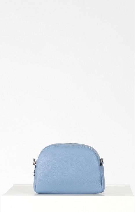 Leather Mini Bag in Blue