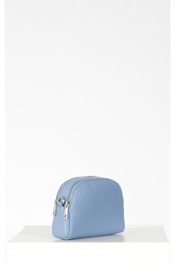 Leather Mini Bag in Blue [1]