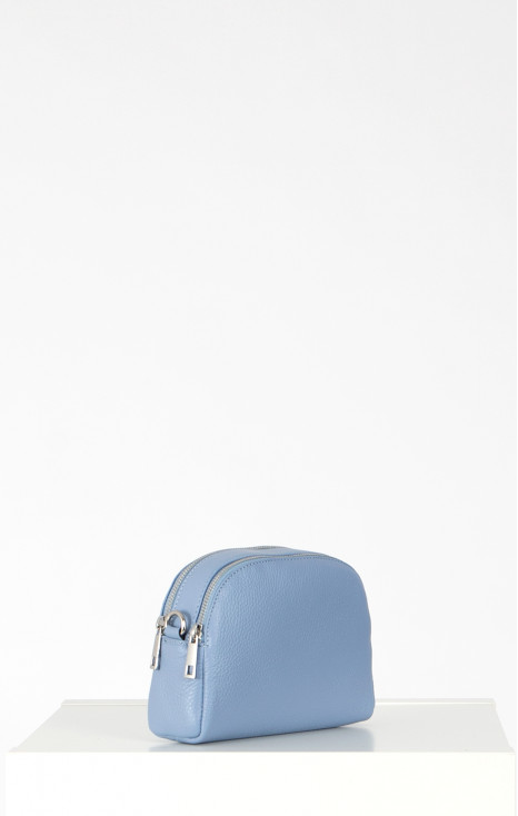 Leather Mini Bag in Blue [1]