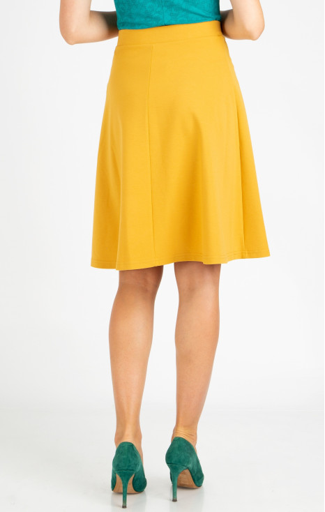 A line Jersey Skirt in Honey Gold [1]