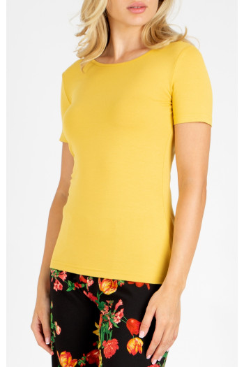 Fitted top in Misted Yellow