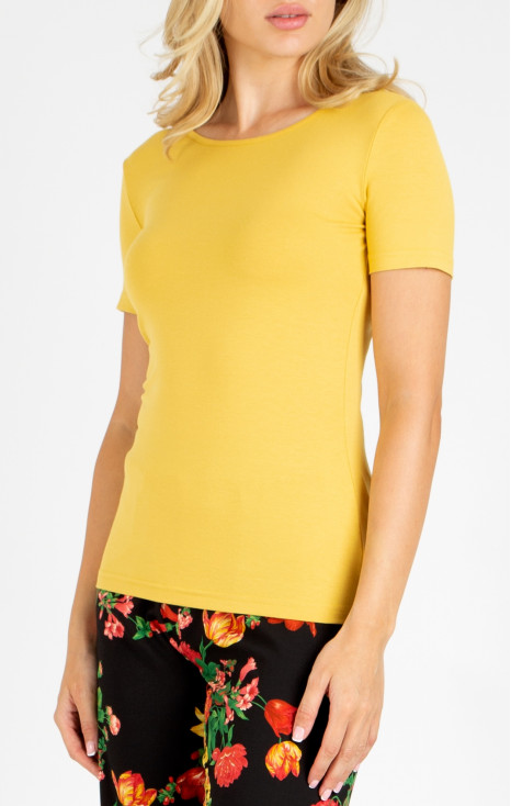 Fitted top in Misted Yellow