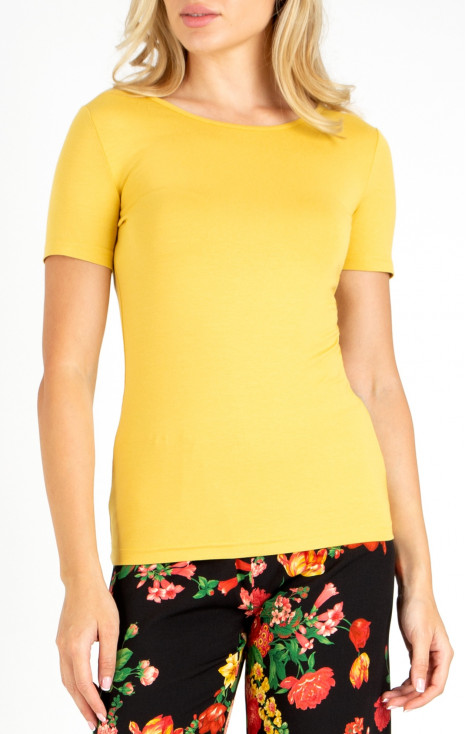 Fitted top in Misted Yellow