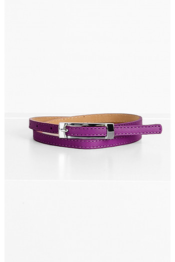 Leather Belt in Imperial purple [1]