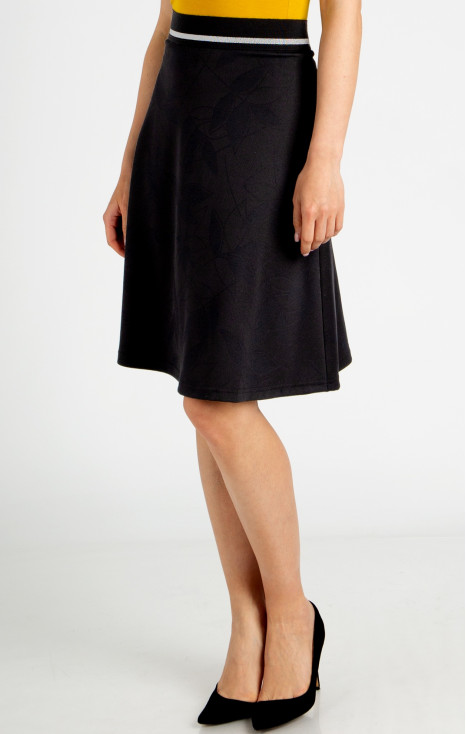 A line Jersey Skirt in Black