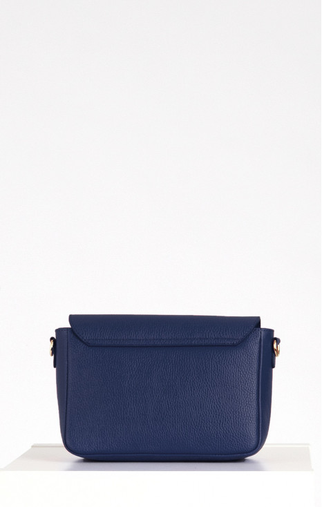 Shoulder bag with a Gold Chain in Cobalt colour [1]