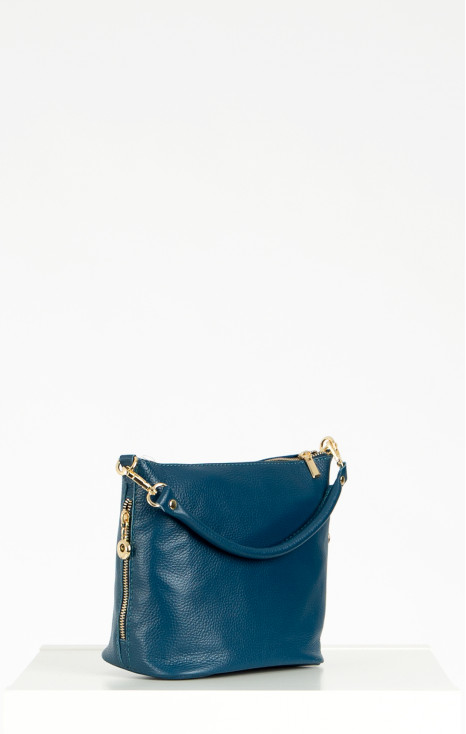 Mini Shoulder Bag in Alpine Blue