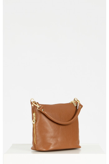 Mini Shoulder Bag in Caramel