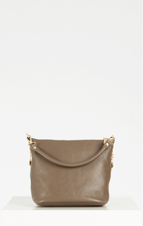 Mini Shoulder Bag in Taupe