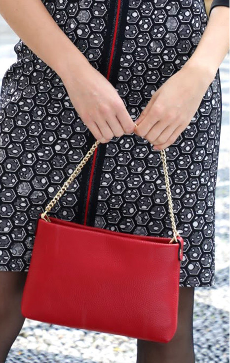 Mini Bag in Garnet Red