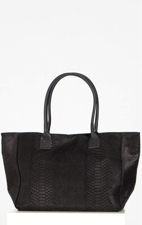 Large Leather Bag in Black