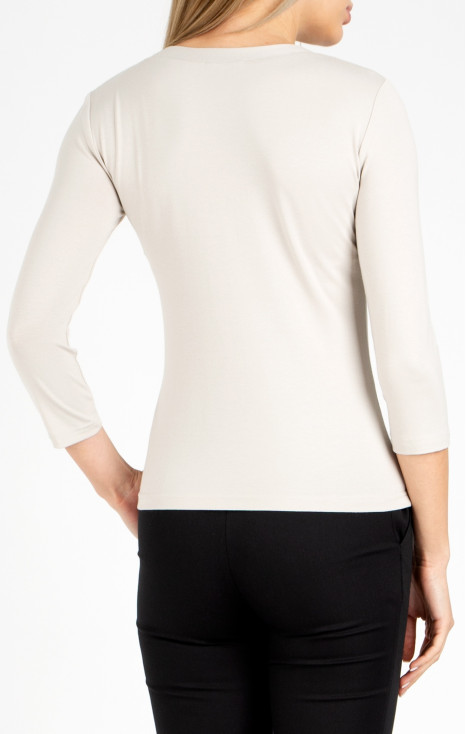 Soft Jersey Top in White Swan