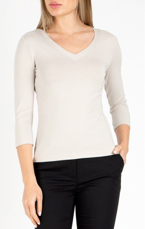 Soft Jersey Top in White Swan