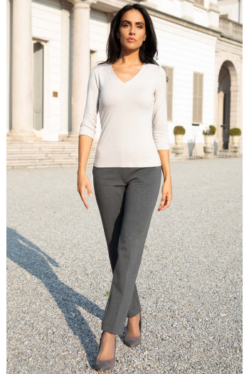 Soft Jersey Top in White Swan [1]