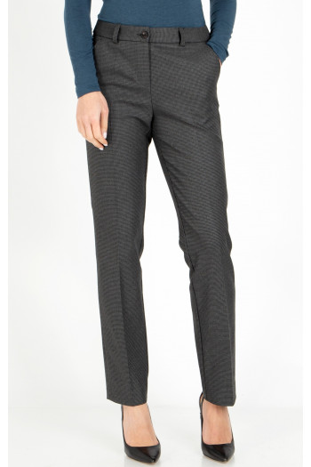 Formal straight-fit trousers
