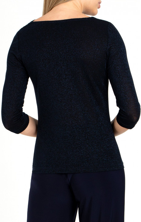 Cowl Neckline Top in Midnight Blue colour [1]