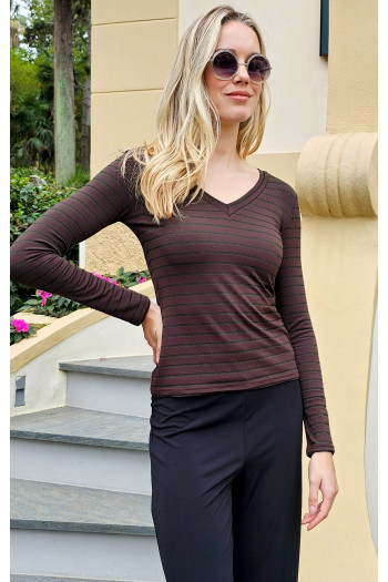 Soft Jersey Top in Dark Chocolate [1]