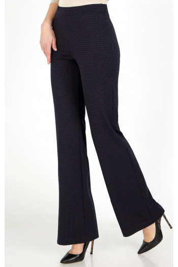 Wide Leg Trousers with Dots