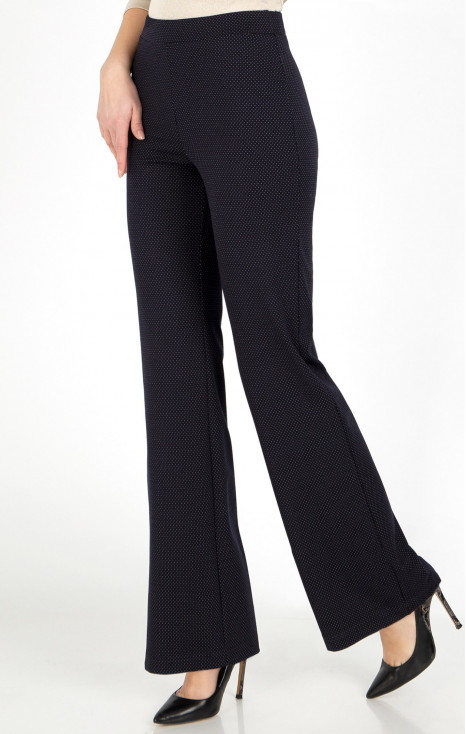 Wide Leg Trousers with Dots