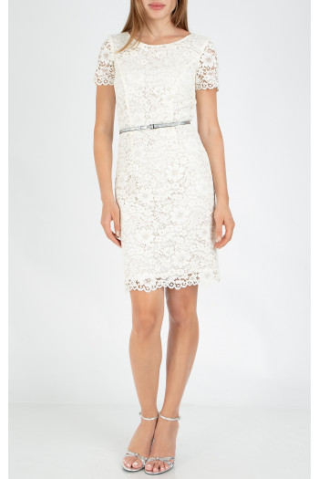 Lace Dress in Ivory White