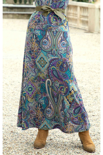 Maxi Skirt with Print