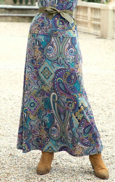 Maxi Skirt with Print