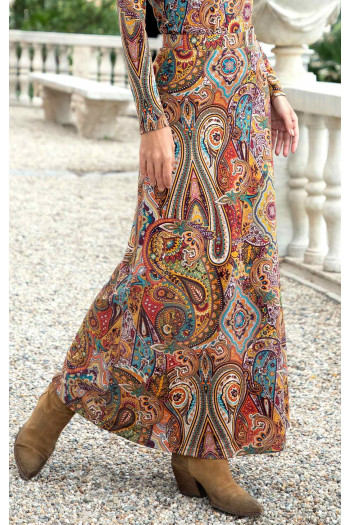 Maxi Skirt with Print