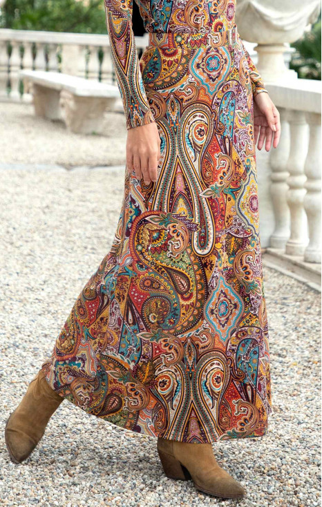 Maxi Skirt with Print