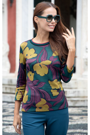 Stylish 3/4 sleeve blouse