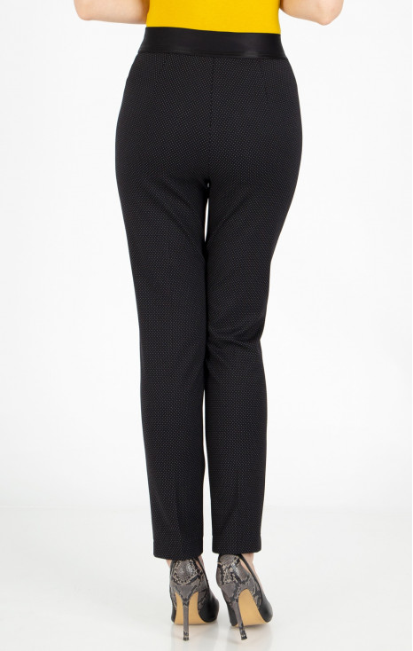 Slim Fit Jersey Trousers in Black [1]